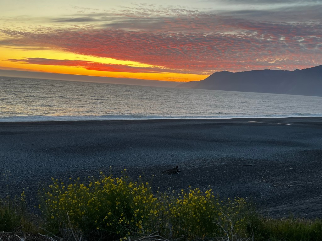 Black Sands Beach, Shelter Cove, The Lost Coast of California at Sunset