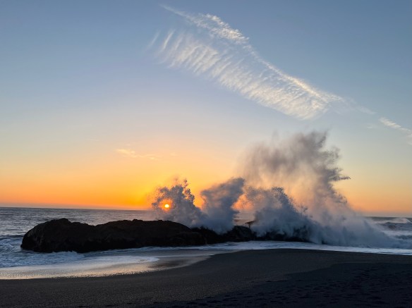 Little Black Sands Beach, Shelter Cove, The Lost Coast of California at Sunset